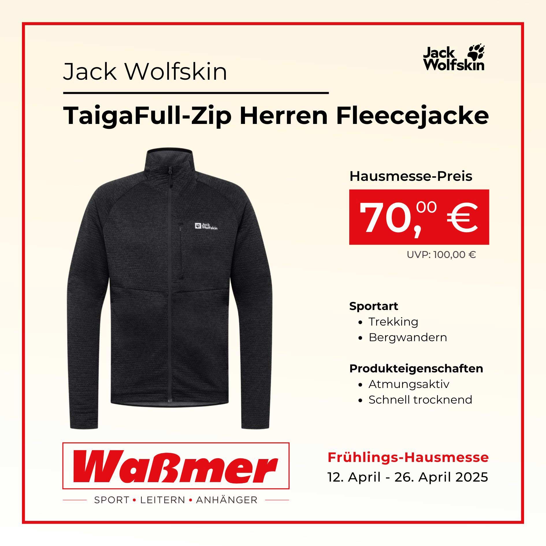 Taiga Full Zip Herren-Fleecejacke 