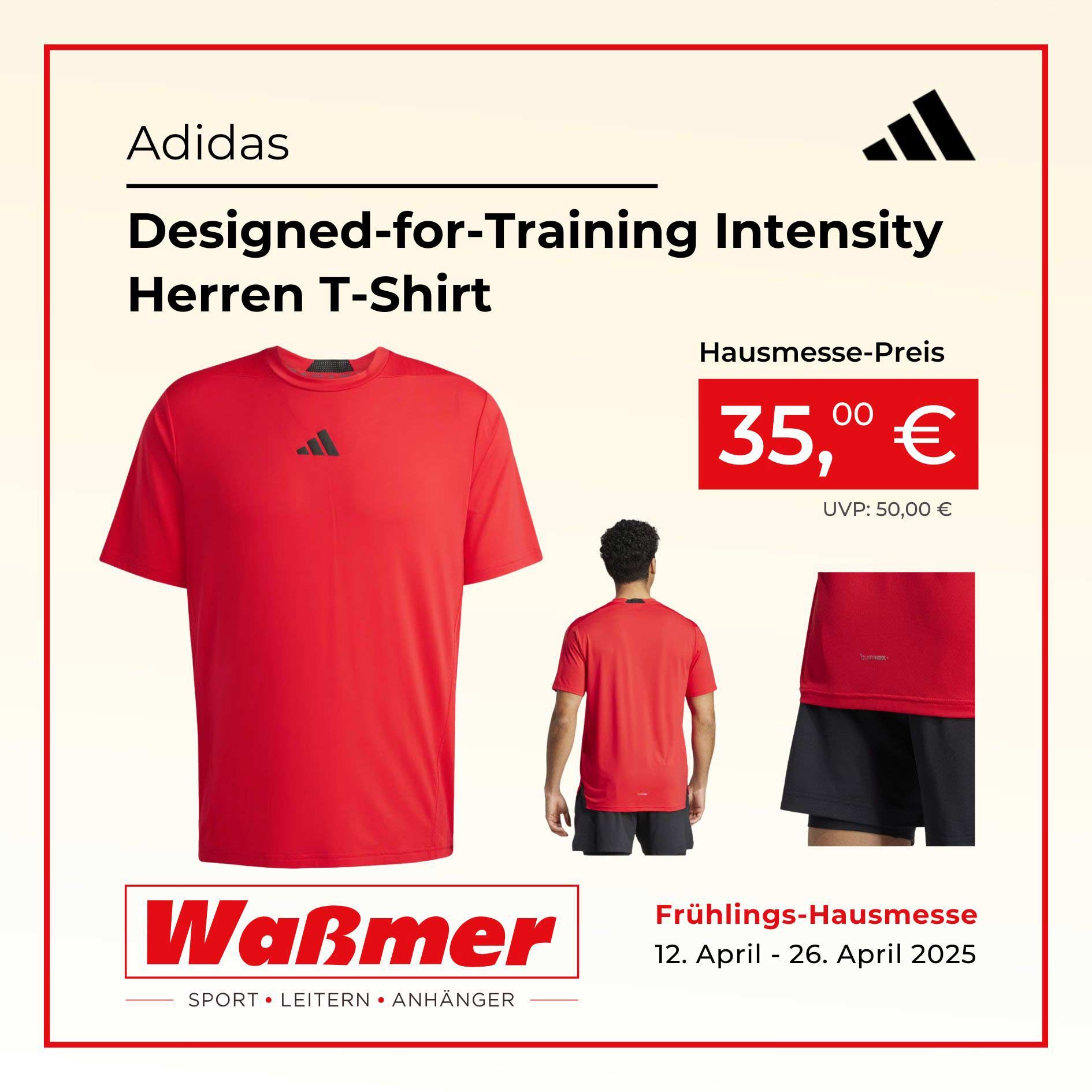 Herren-T-Shirt Training Intensity