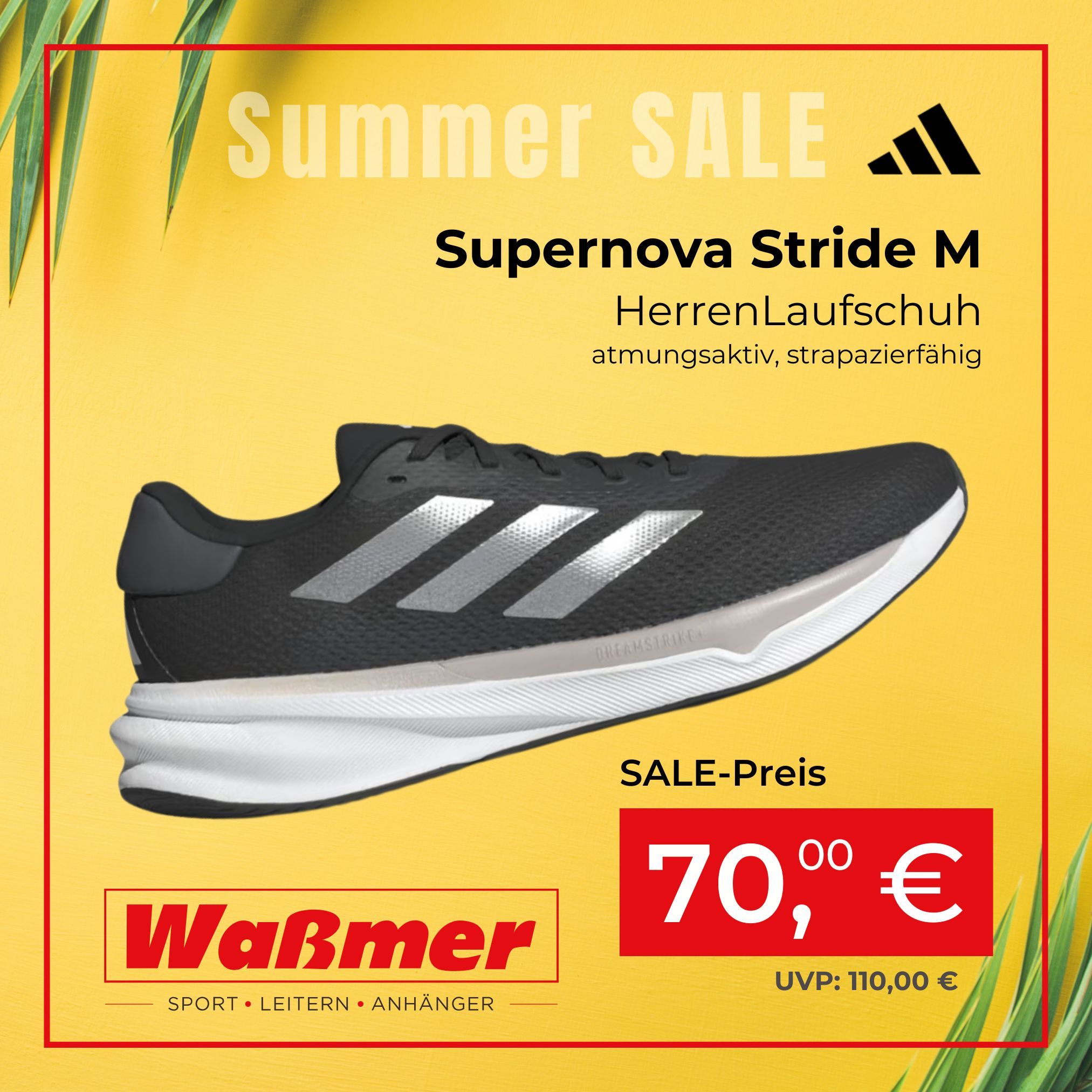 Herren-Laufschuh Supernova Stride M von Adidas