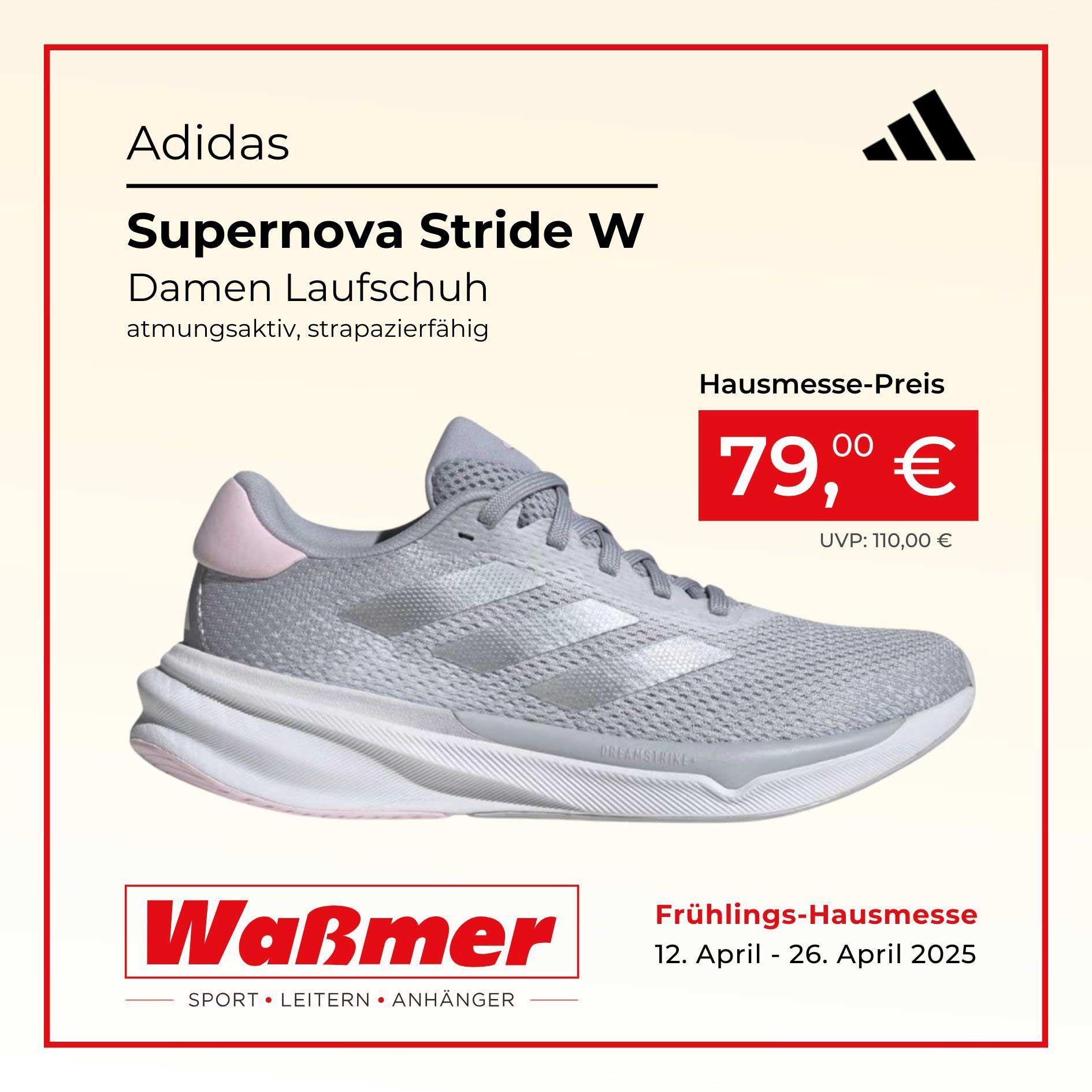 Damen-Laufschuh Supernova Stride W von Adidas