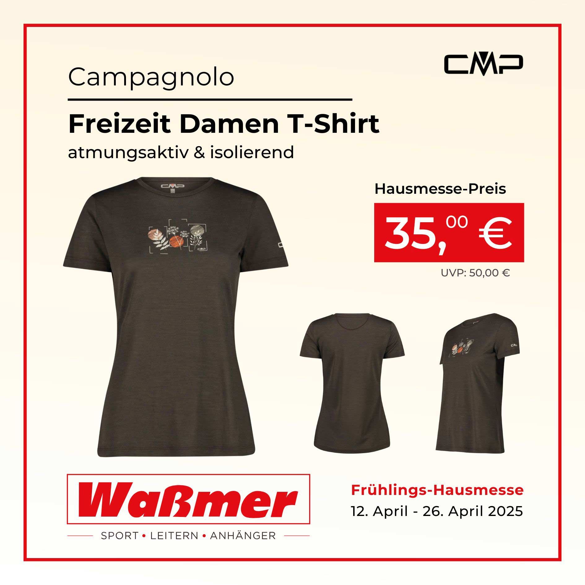 CMP Damen T-Shirt Merino