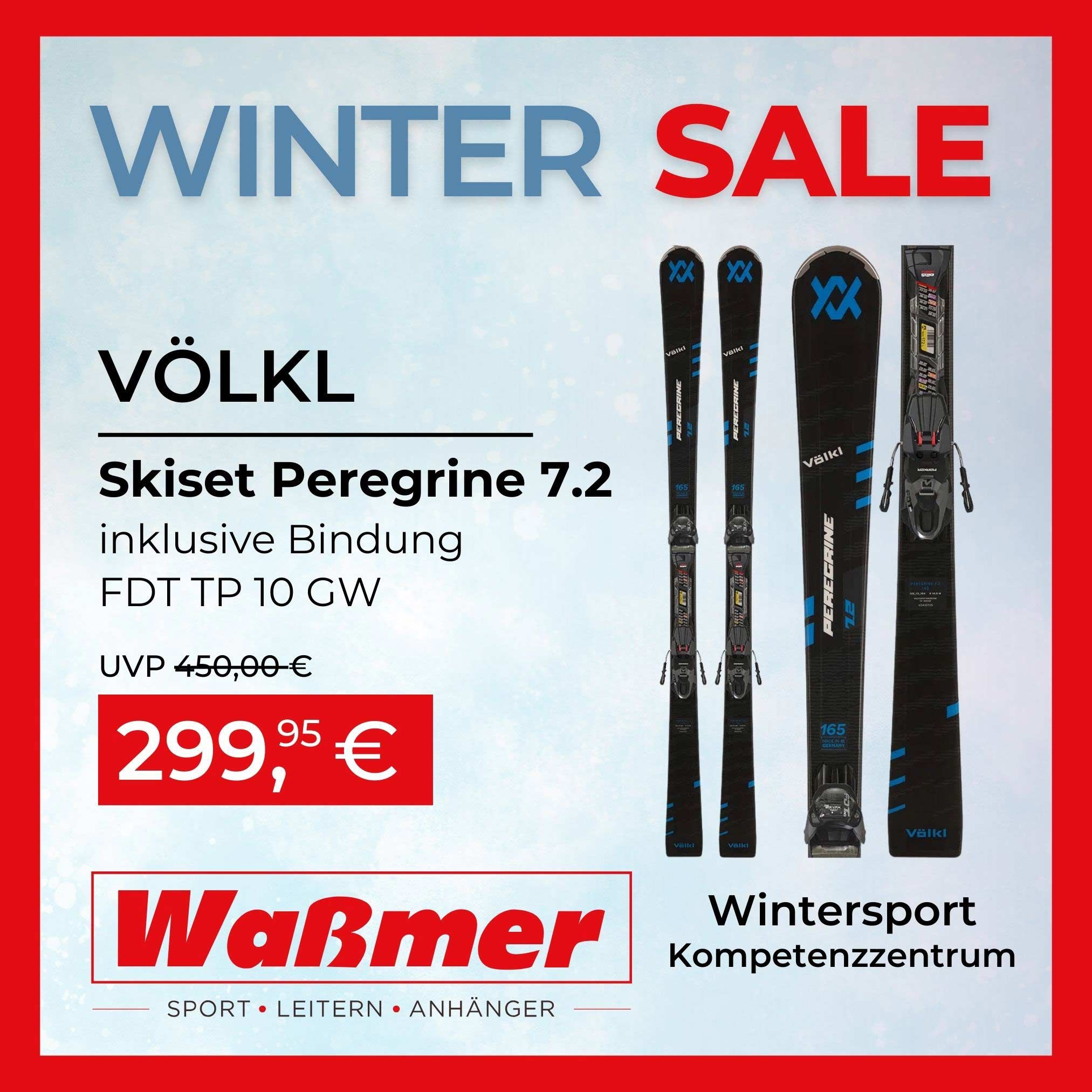 Skiset im Sale: VÖLKL PEREGRINE 7.2 inkl. Bindung FDT TP 10 GW