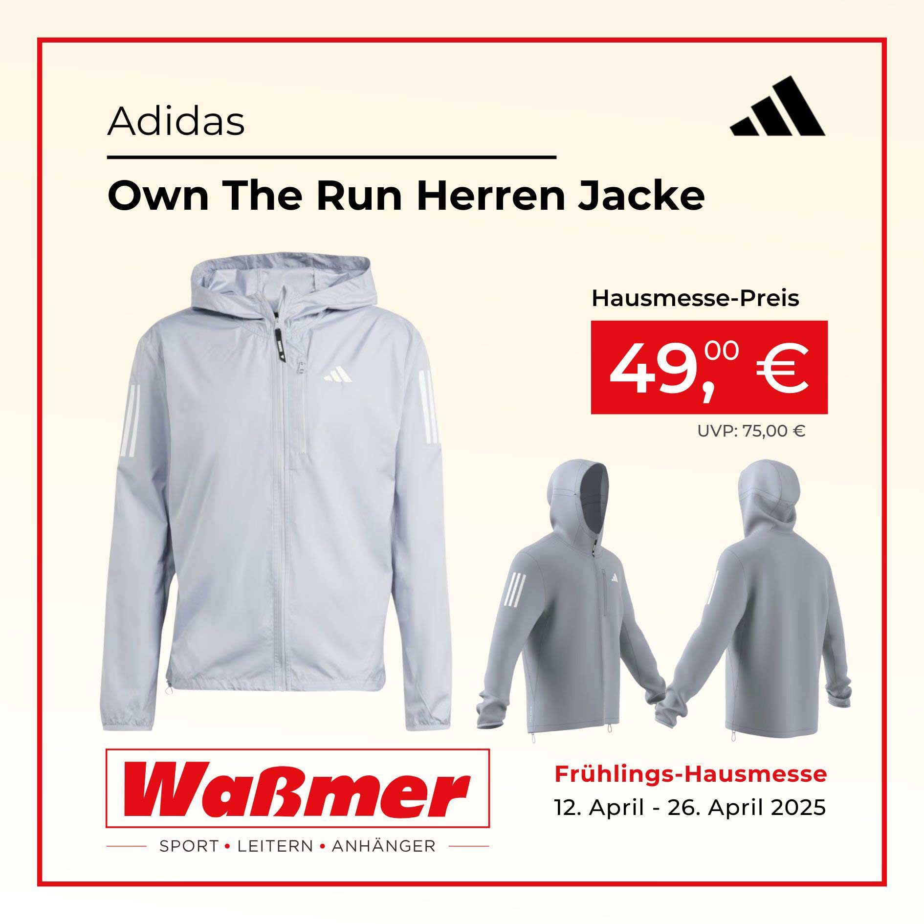 Own The Run Jacke Herren von Adidas